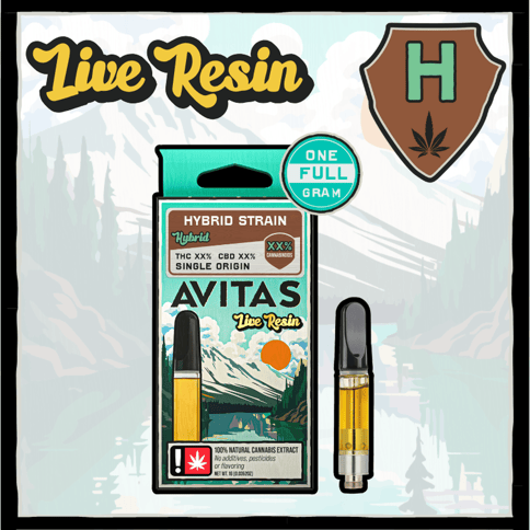 Tongue Splasher 1g Live Resin Cartridge (Avitas)