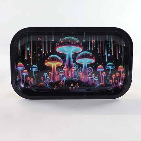 Rolling tray - mushrooms