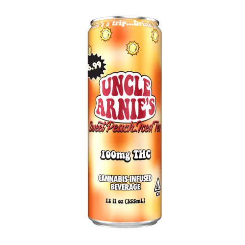 KB - UNCLE ARNIES - THC SOFT DRINK - SWEET PEACH TEA - 100MG