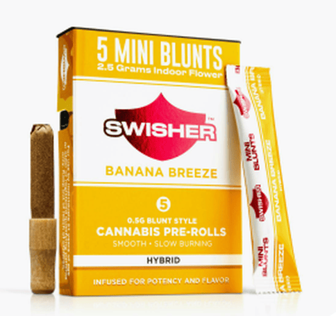 Banana Breeze | 0.5g x5 infused Pre-roll Pack | Swisher