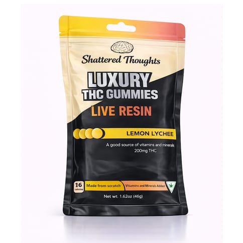 SHATTERED THOUGHTS | LEMON LYCHEE LIVE RESIN | GUMMY | 200MG