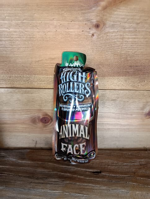 High Roller 1 Gram Infused PreRoll Animal Face