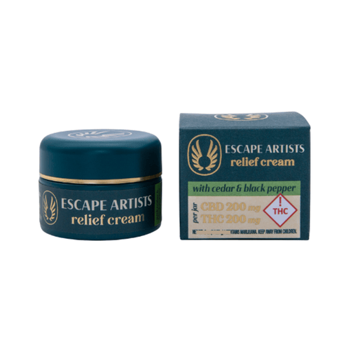 Escape Artists Relief Cream | 1:1 Cedar & Black Pepper 800mg Rec