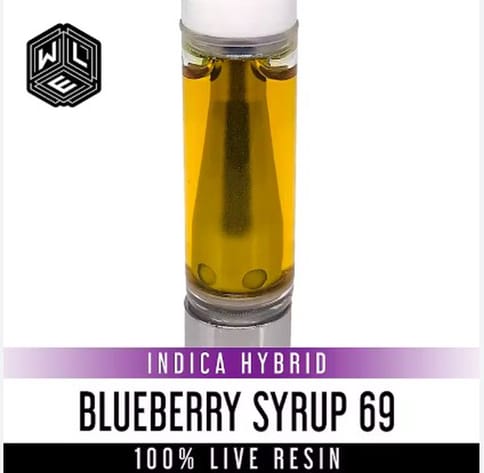 Blueberry Syrup 69 Live Resin 1G Cartridge (WLE)