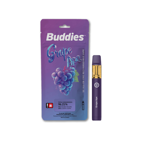 Grape Ape 1g Flavored Disposable Cartridge (Buddies)