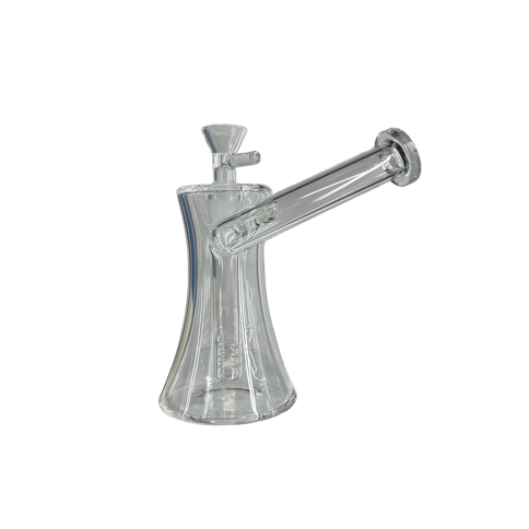 Hourglass Sidecar Bubbler | Clear