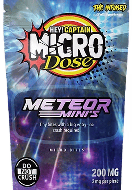Hey Captain Microdose Meteor Minis 200mg