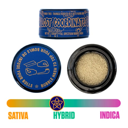 Lost Coordinates (H) 1G FSE Bubble Hash