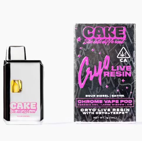 CAKE - Cryo Live Resin Sour Diesel - 1 gram Rechargeable