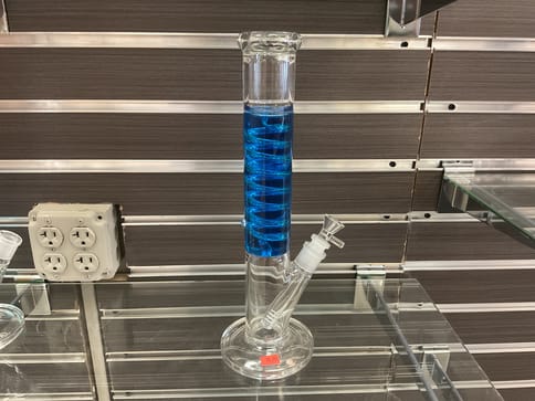 Blue Swirl Bong