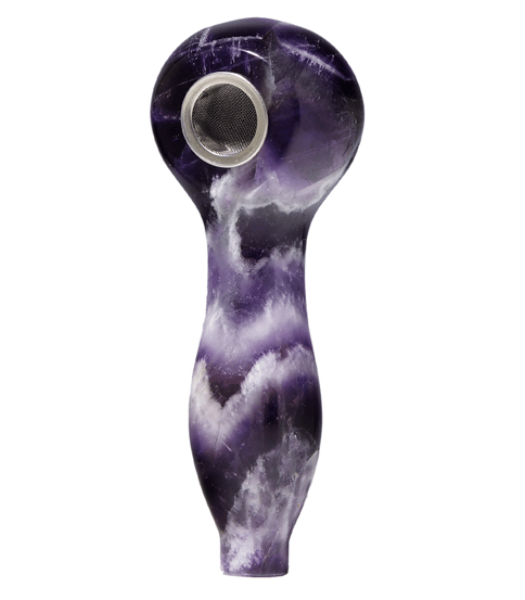 Gemstone Spoon Pipes - Amethyst