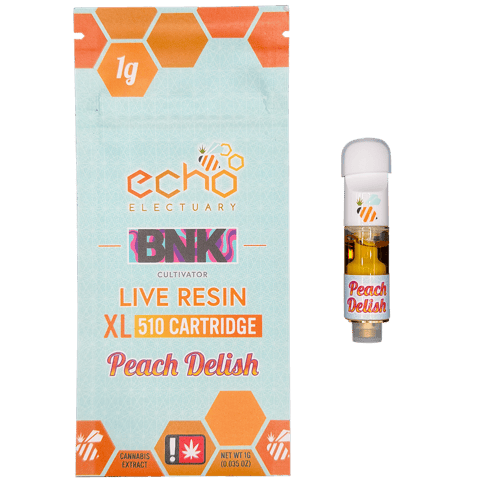 ECHO ELECTUARY | LIVE NECTAR "RESIN" CARTRIDGE | PEACH DELISH | HYBRID | 1 GRAM | 510 THREAD