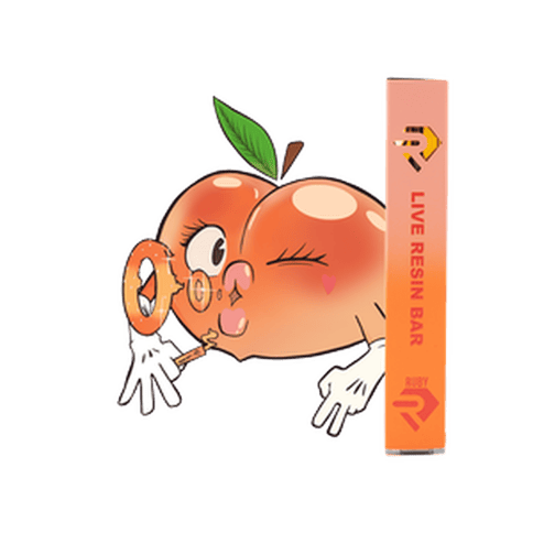 RUBY-PEACH RINGS-LIVE RESIN-ALL IN ONE-1g