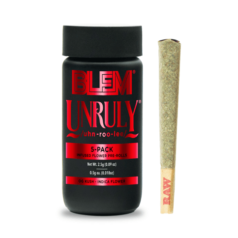 BLEM - INFUSED PREROLL - UNRULY OG - 2.5G