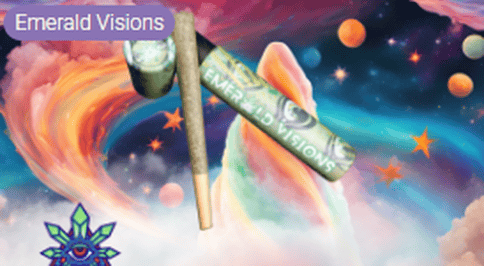 ICED BANANA 1g PREROLL EMERALD VISIONS