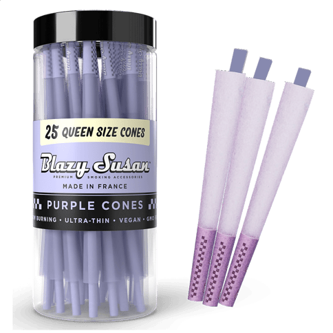 Purple Pre Rolled Cones Jar Queen Size 25ct
