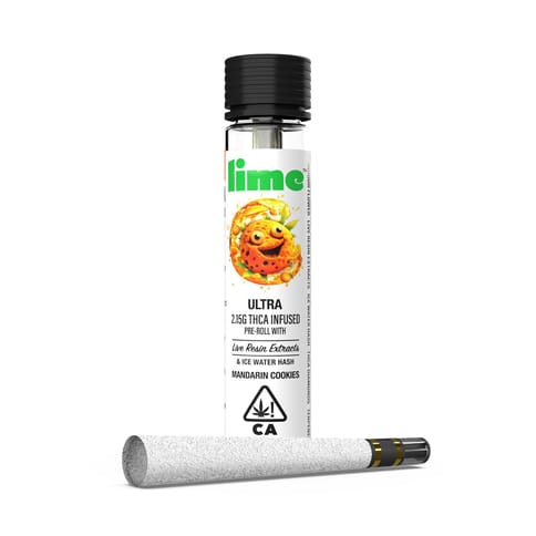 Lime | Mandarin Cookies | Ultra Infused Preroll | Sativa | 2.15g |
