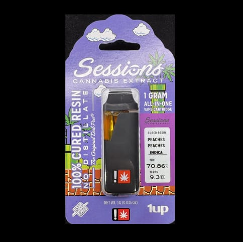Peaches Peaches 1g Cured Resin Disposable (Sessions)