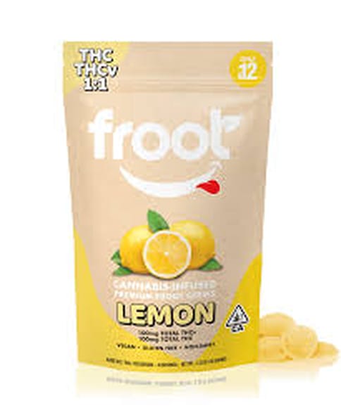 Froot | 1:1 | Lemon | Gummies | THCv | 100mg | 10pk