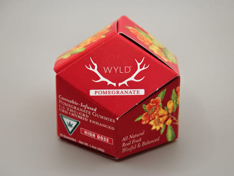 Wyld | Edibles | Pomegranate 1:1 THC:CBD 200mg