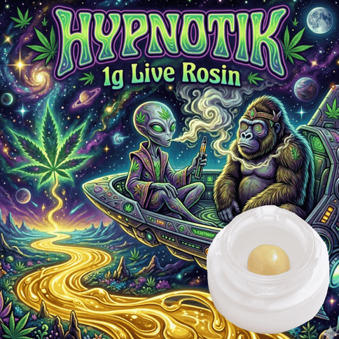 Single Strain Live Rosin - Hypnotik - Indica Dom - 1g