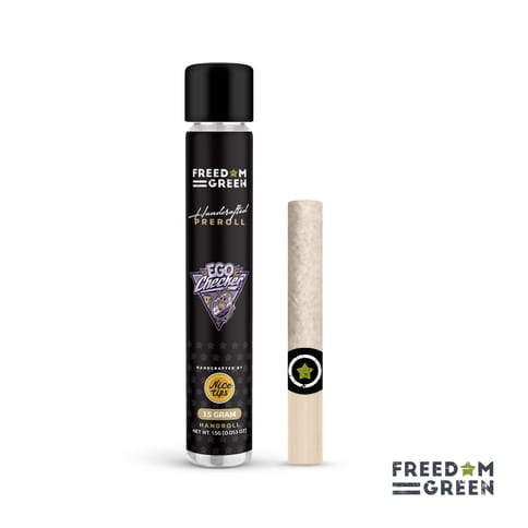 Freedom Green - Hand Rolls - Ego Checker - 1.5g Pre Roll