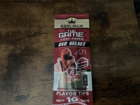 King Plam 1G Red Velvet Tube 2 Pack Minis