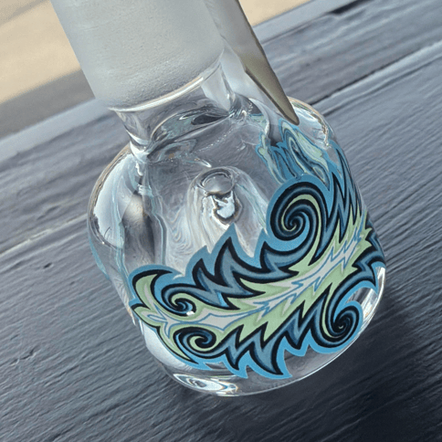 Chunky Clear + Colorful Design Bowl Piece