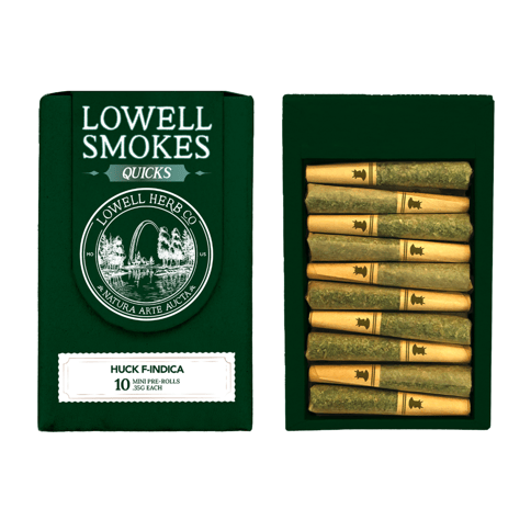 Lowell Quicks - Huck F-Indica - 0.35g 10pk Prerolls