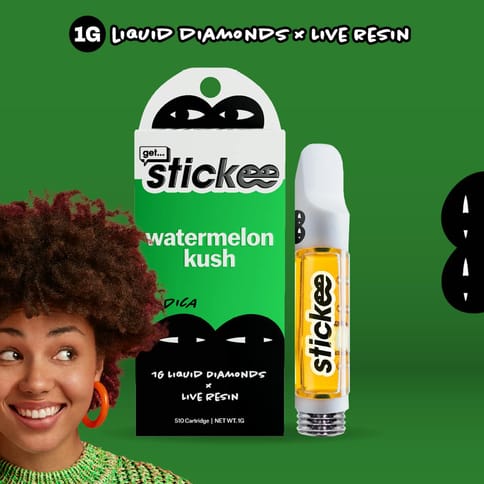 Watermelon Kush | 1g Live Resin 510 Cart | Stickee