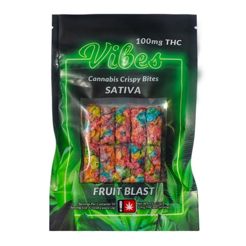 Vibes Crispy Treat | Fruit Blast Sativa 100mg