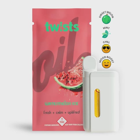 Watermelon Ice 4g Distillate Twist All-in-One Vape by Oil by Craft | Golden Rookie