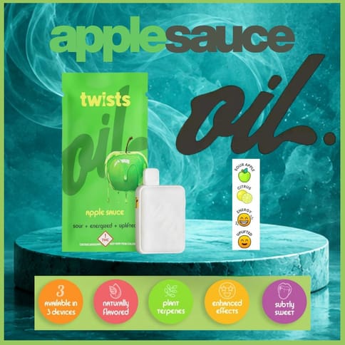 Apple Sauce 2g Distillate Twist All-in-One Vape by Oil by Craft | Golden Rookie