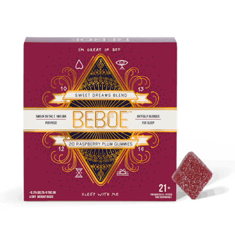 Beboe Gummy (Thick) 120mg - Sweet Dreams (Raspberry Plum) (5:1 THC:CBN)