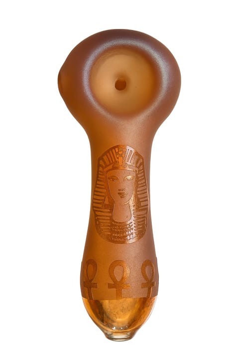 Aztec Handpipe - Aztec Mummy Face