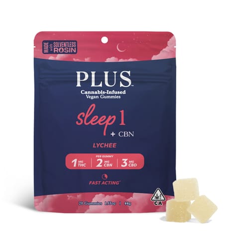 PLUS - SOLVENTLESS GUMMY - LYCHEE - 100MG