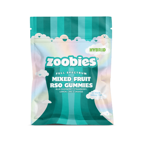 Hybrid Mixed Fruit RSO Gummies (10pk/100mg)