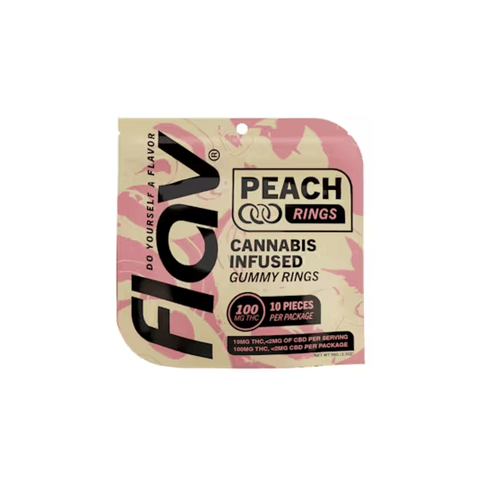 Flav Rings 100mg - Peach