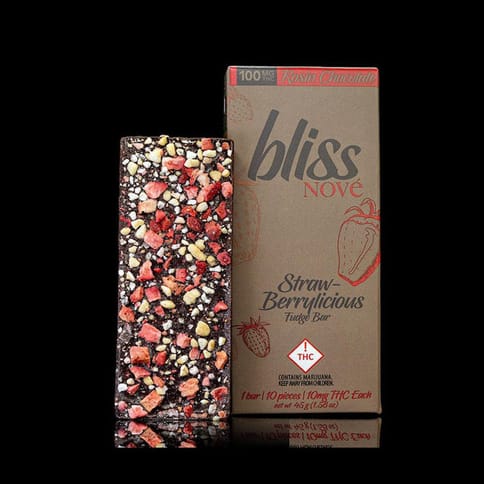 Nove Bliss Rosin Chocolate | Straw-berrylicious 100mg Rec