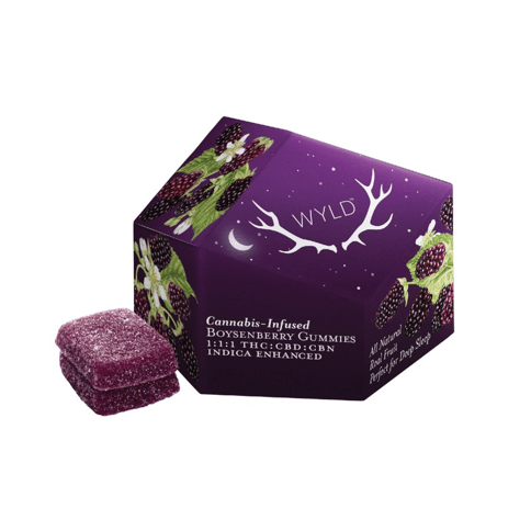 Wyld | Boysenberry (I) 1:1:1 | 10mg THC / 10mg CBD / 10mg CBN x 10 Gummies