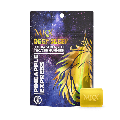 Deep Sleep Pineapple Express Gummies 200mg THC + 50mg CBN