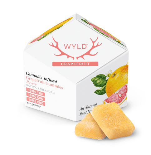 Wyld | 100mg Gummies - Grapefruit 1:1:1 THC/CBG/CBC