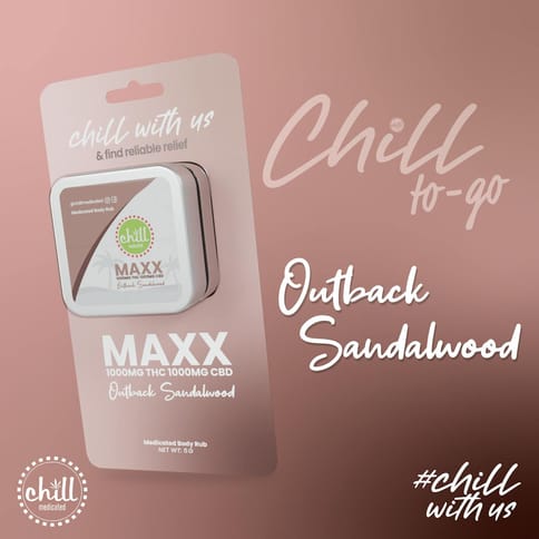 Outback sandalwood MAXX on the go rub | Chill