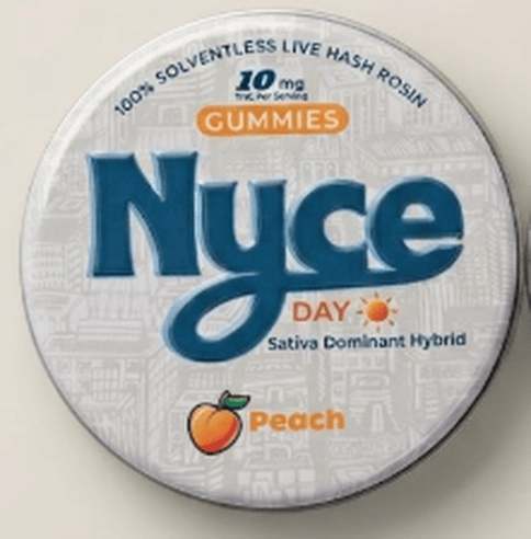 NYCE | Peach | Edibles | 100mg | 10 Pack