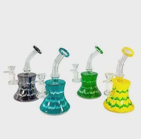 7" Drippin' Tie Dye Water Pipe
