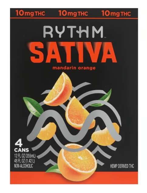 Rythm - Mandarin Orange - Sativa - 10mg THC - 4-Pack