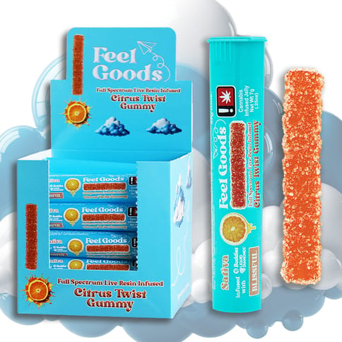 Citrus Twist 100mg Gummy Straw (SATIVA) (Feel Goods)