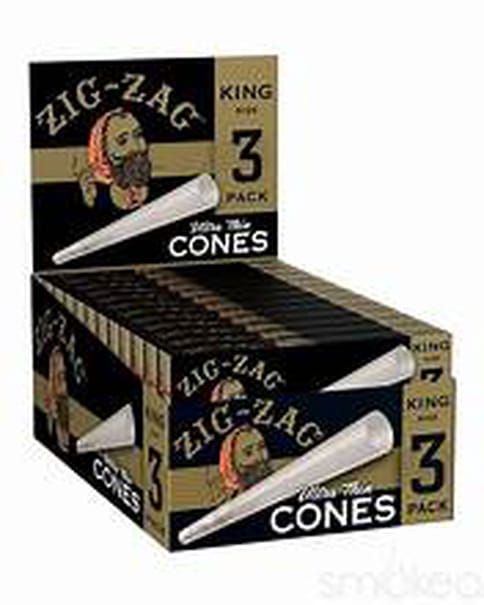 Zig Zag King Size Ultra Thin Cones 3 pack