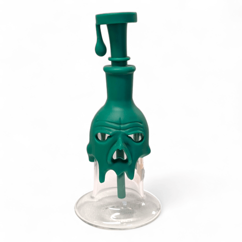 Silicone Drip Skull - Green