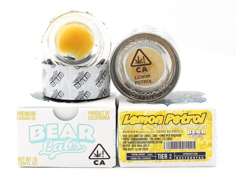 BEAR LABS - LIVE RESIN BUDDER - LEMON PETROL TIER 2 - 1G